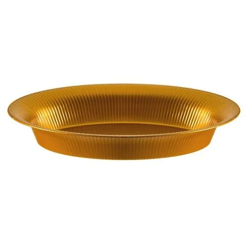 Premium Heavy Weight Plastic Ridged Oval Servingware<br/>Size Options: 11inchx16inch Bowl, 14inchx21inch Serving Tray and 18inchx14.5 Serving Tray