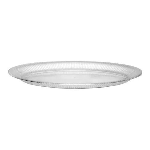 Premium Heavy Weight Plastic Ridged Oval Servingware<br/>Size Options: 11inchx16inch Bowl, 14inchx21inch Serving Tray and 18inchx14.5 Serving Tray