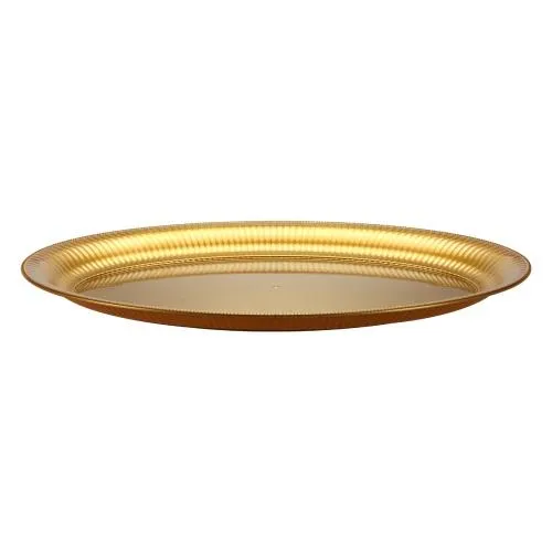 Premium Heavy Weight Plastic Ridged Oval Servingware<br/>Size Options: 11inchx16inch Bowl, 14inchx21inch Serving Tray and 18inchx14.5 Serving Tray