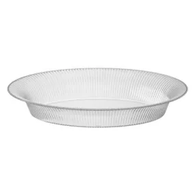 Premium Heavy Weight Plastic Ridged Oval Servingware<br/>Size Options: 11inchx16inch Bowl, 14inchx21inch Serving Tray and 18inchx14.5 Serving Tray