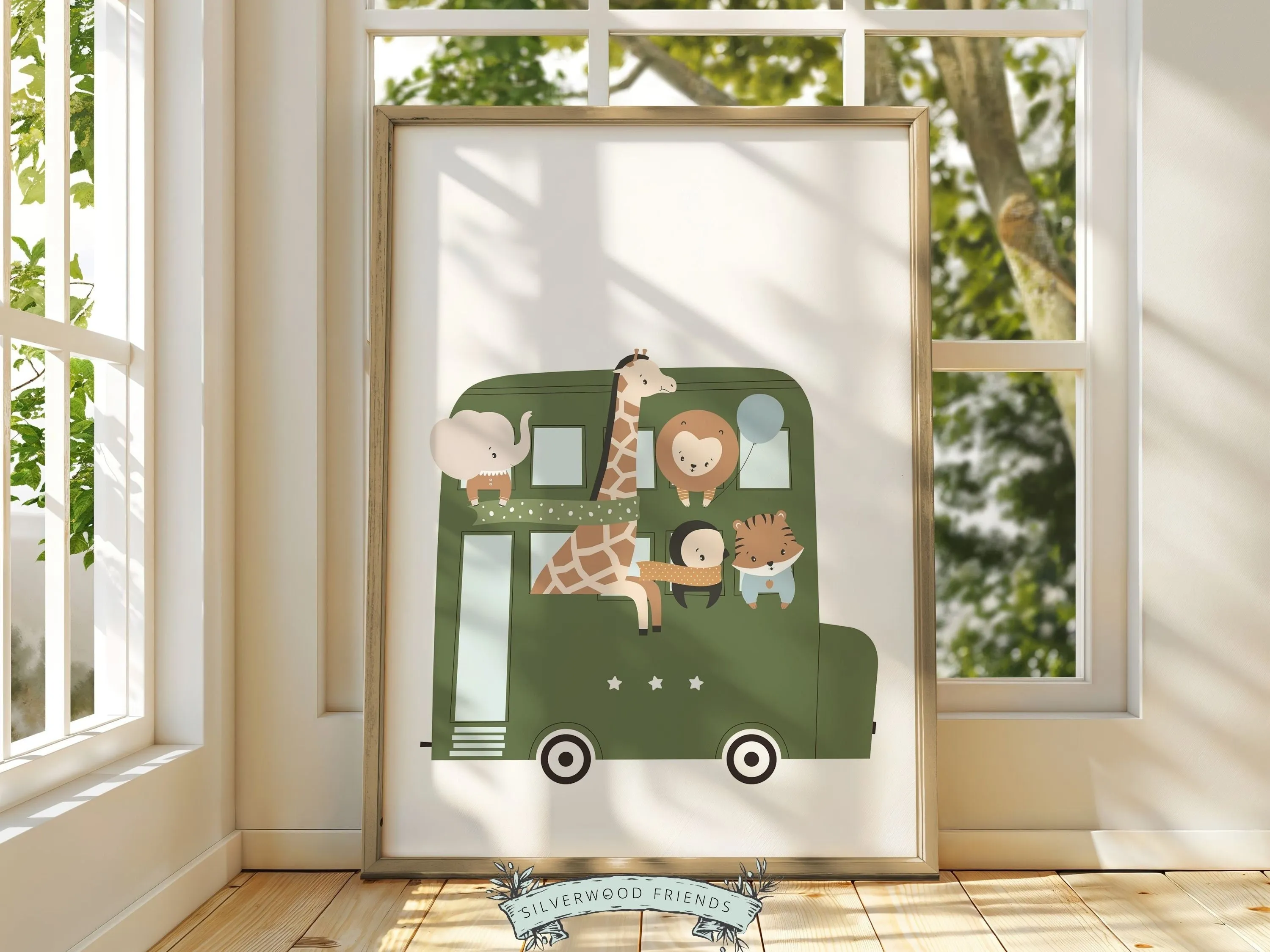 Safari Transport Nursery Prints - Set 1