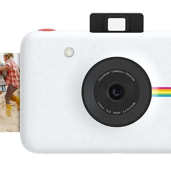 Snap White Instant Digital Camera in White