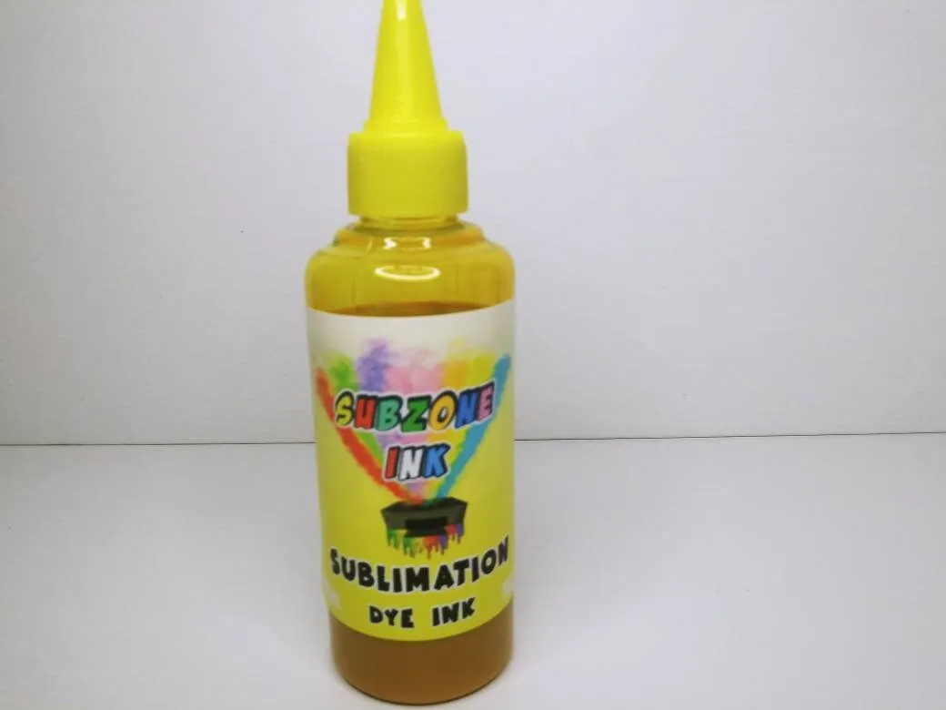 SubZone Ink 4-100ml Bottles CMYK Dye Sublimation Ink