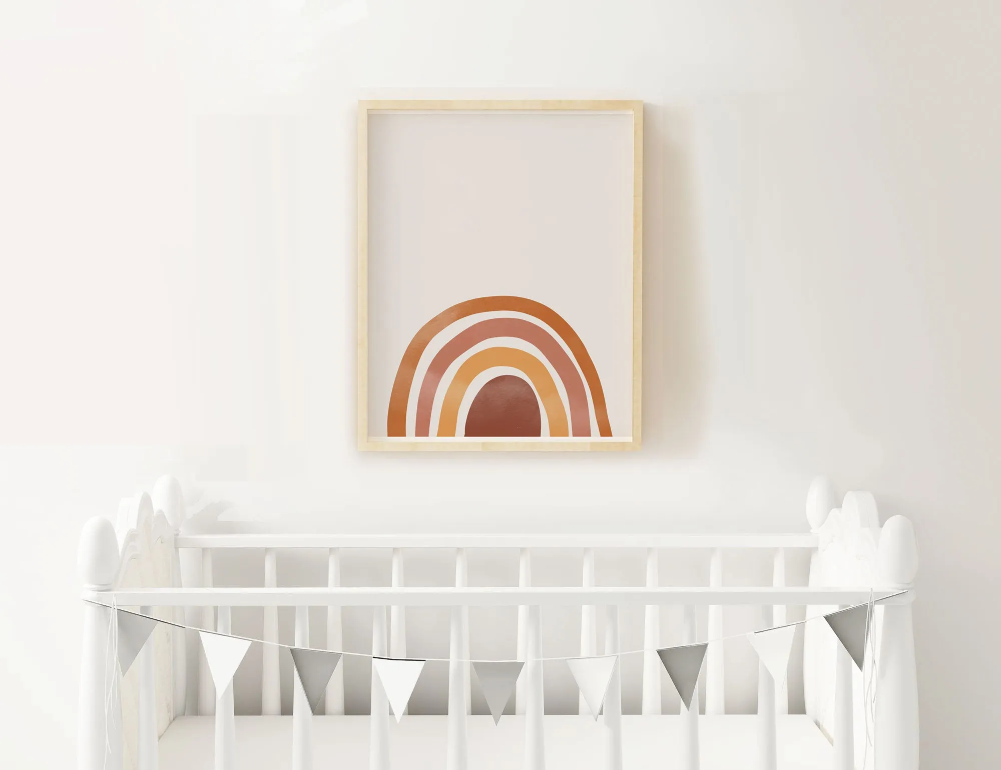 Terracotta Rainbow Wall Print