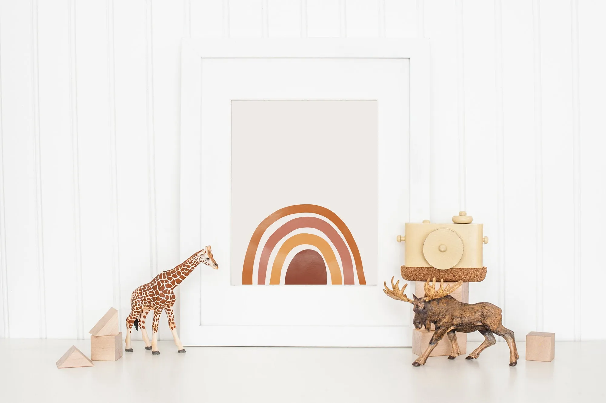 Terracotta Rainbow Wall Print