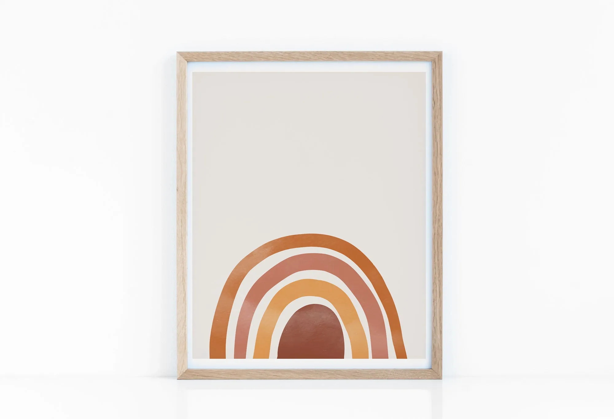 Terracotta Rainbow Wall Print