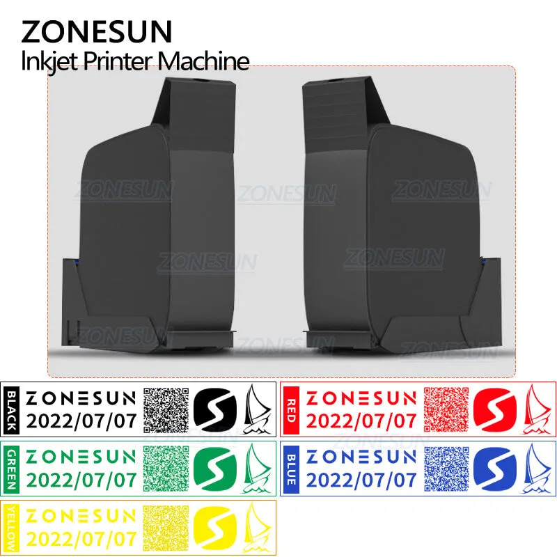 ZONESUN ZS-HIP127 Handheld Intelligent Barcode QR Code Inkjet Coder Printer Coding Machine For Food Bags Yogurt Boxes Plastic Bottles