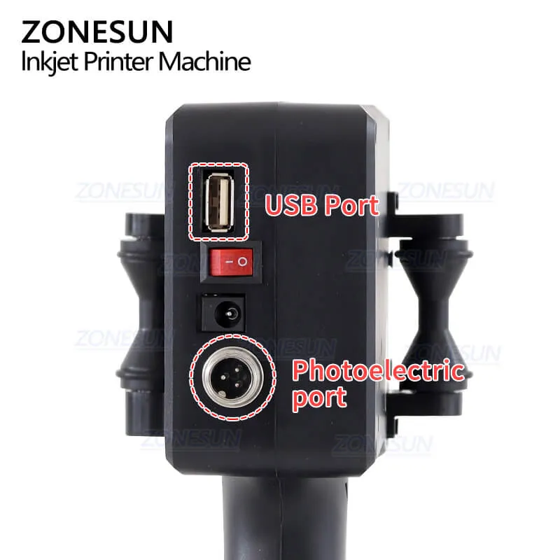 ZONESUN ZS-HIP127 Handheld Intelligent Barcode QR Code Inkjet Coder Printer Coding Machine For Food Bags Yogurt Boxes Plastic Bottles