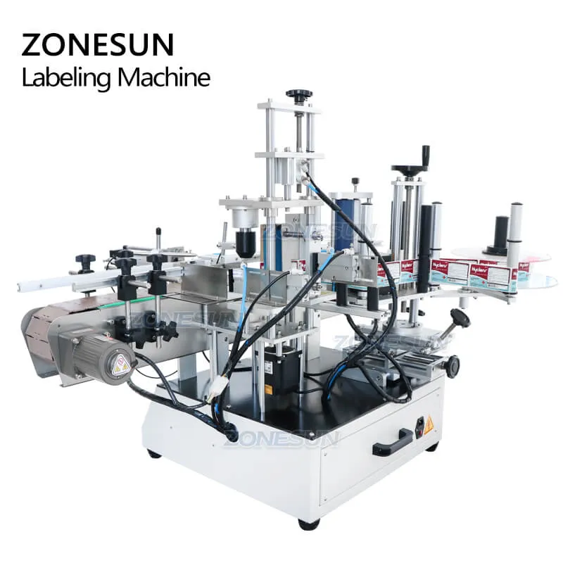 ZS-TB550 Automatic Glass Jar Square Hexagon Round Bottle Self-adhesive Sticker Labeling Machine