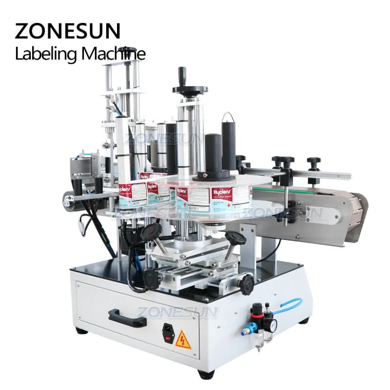 ZS-TB550 Automatic Glass Jar Square Hexagon Round Bottle Self-adhesive Sticker Labeling Machine